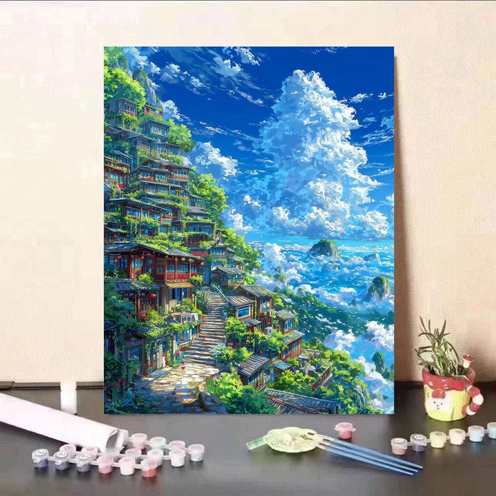 Scenic Waterfall Canvas Art Print Bowlift