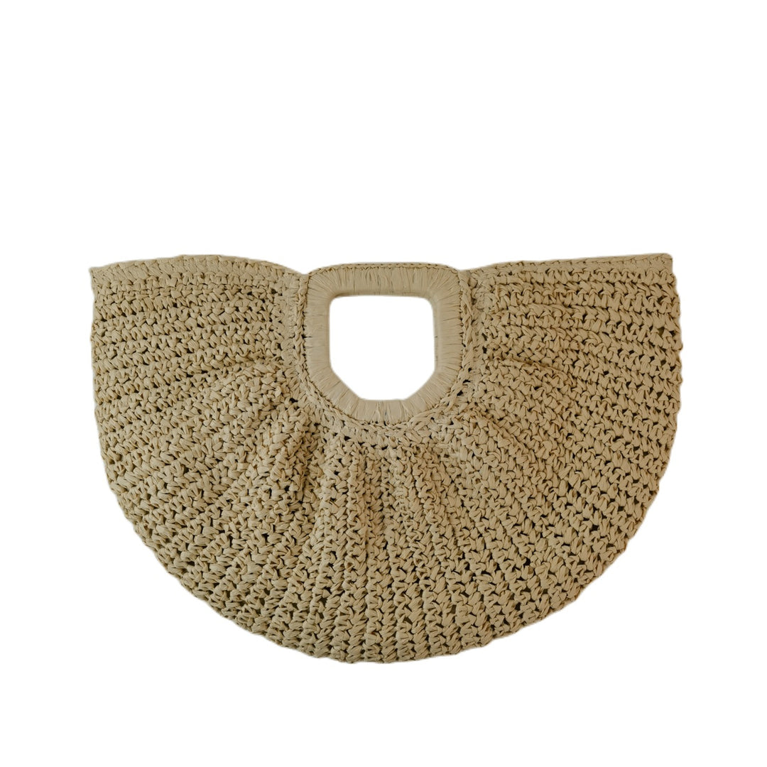 Handcrafted Ribbed Structure Beach Bag Bowlift