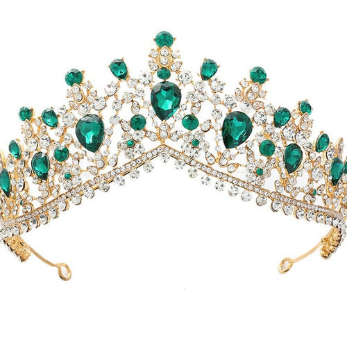 Women's Glamorous Tiara with Rhinestone and Crystal Embellishments Bowlift