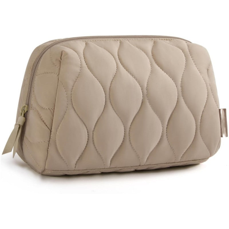 Cosmetic Organizer Bag with Cross Pattern Bowlift
