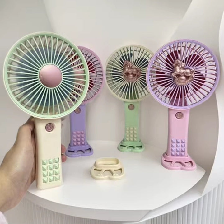 Unisex Portable USB Hand Fan with Ergonomic Design and Rechargeable Battery Bowlift