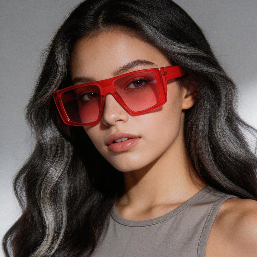 Women oversized geometric sunglasses Bowlift