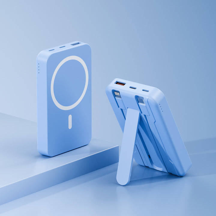Power bank with integrated stand and fast charging function Bowlift