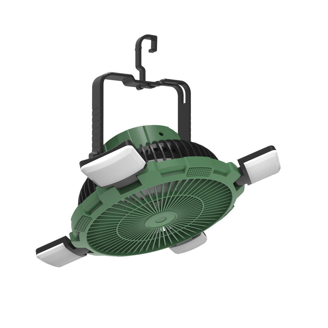 Multi-Functional Camping Fan with LED Lights Bowlift