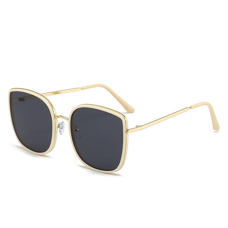 Oversized Geometric Frame Sunglasses