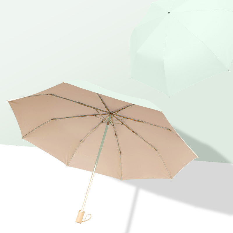 Women Foldable UV Protection Umbrella with Sturdy Frame Bowlift