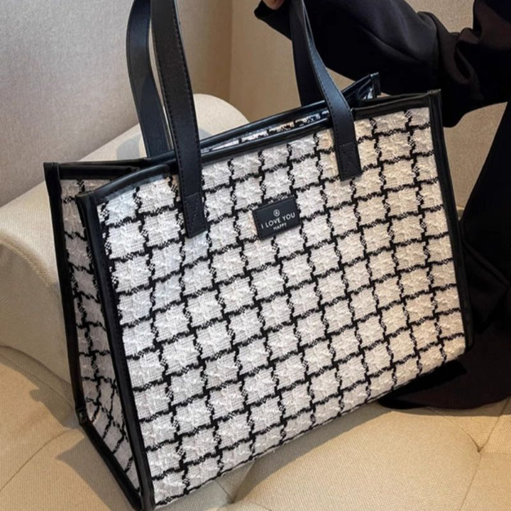 Elegant Textured Tote Bag Bowlift