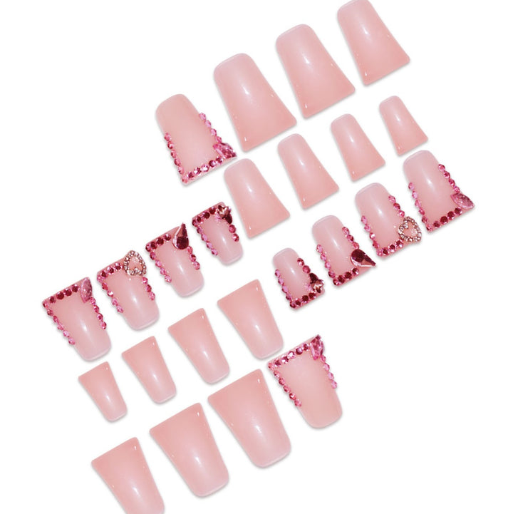 Glittering Gemstone Nail Art Bowlift