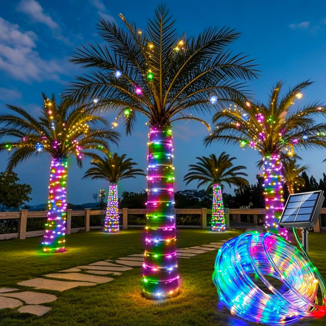 Premium outdoor solar-powered waterproof LED rope lights for trees Bowlift