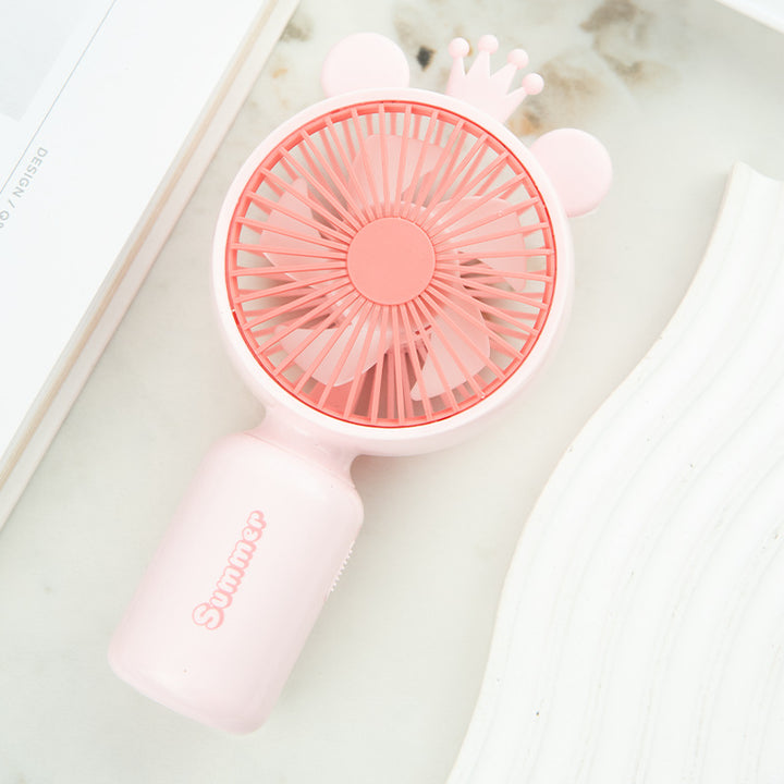 Portable Deer-Themed Handheld Cooling Fan Bowlift