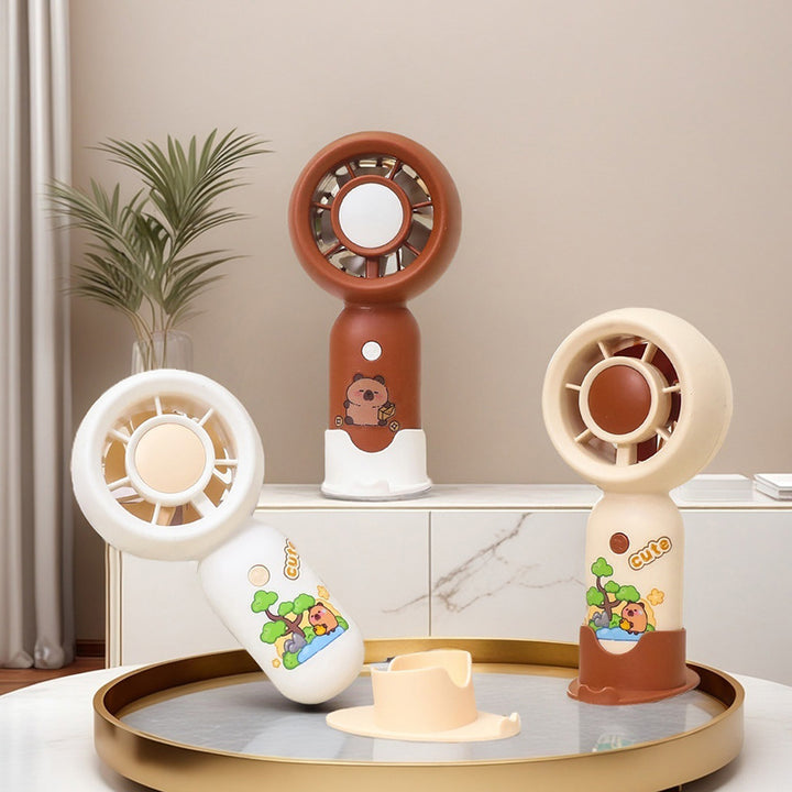 Women's portable handheld fan with compact and ergonomic design Bowlift