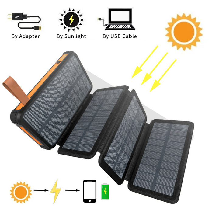 High-performance solar power bank with multi-charging options Bowlift