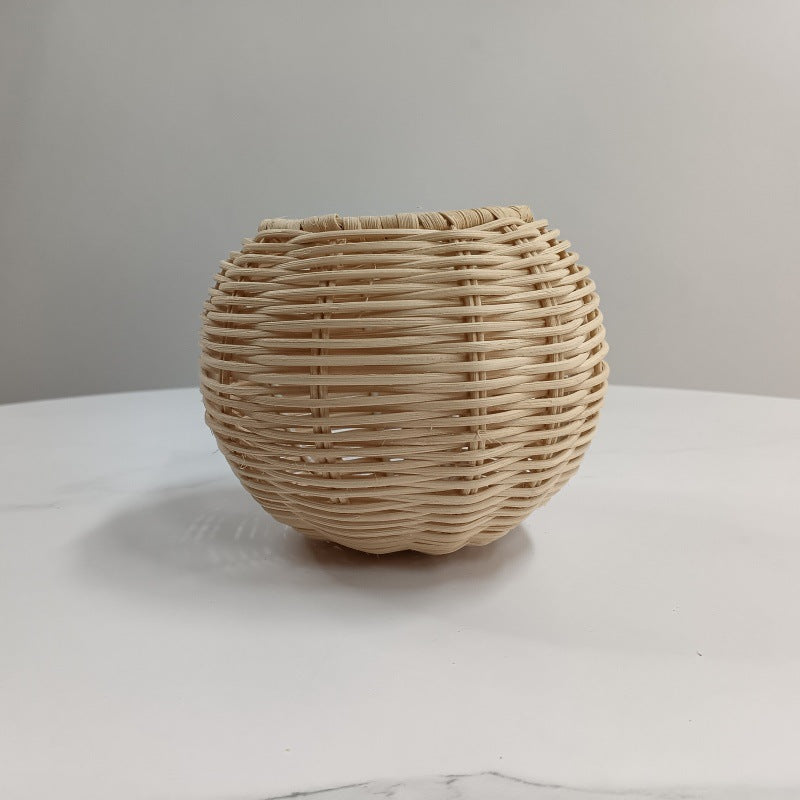 Decorative Woven Sphere Basket Bowlift