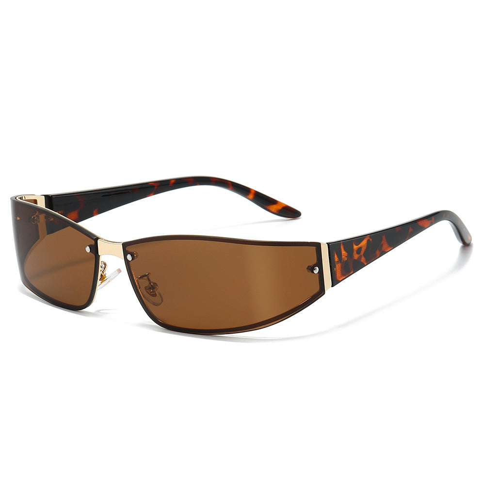 Sleek Cat-Eye Shield Sunglasses Bowlift