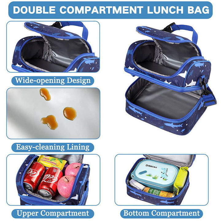 Women insulated cooler bag with double compartment design Bowlift