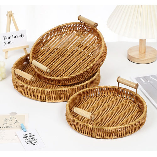Decorative Woven Basket Bowlift