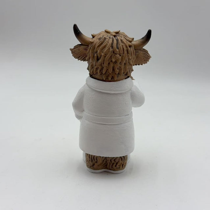 Funny Highland Cattle Bathroom Figure Bowlift