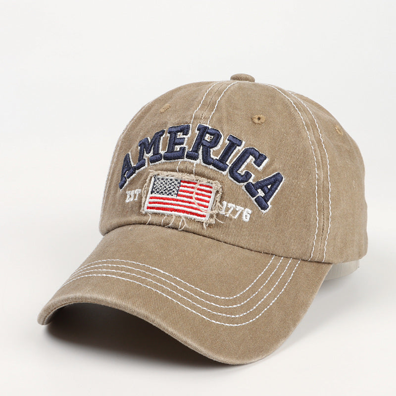 Men's Vintage-Inspired Embroidered Baseball Cap Bowlift