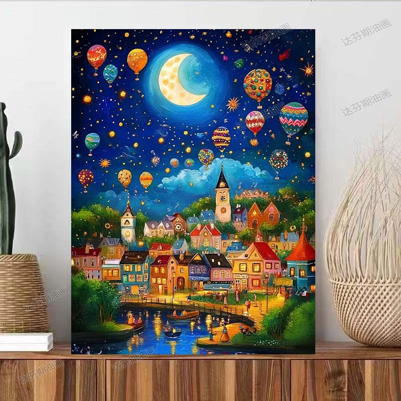 Fantasy Landscape Canvas Art Print Bowlift