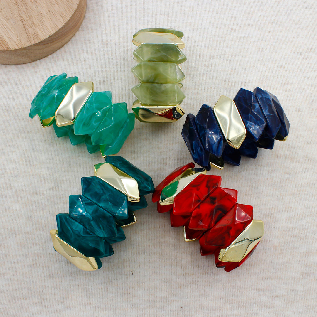 Geometric Resin Bracelet Bowlift