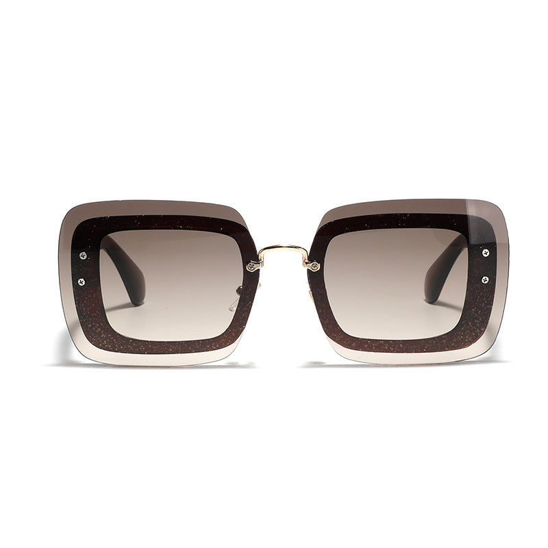 Women's square sunglasses with innovative frame Bowlift