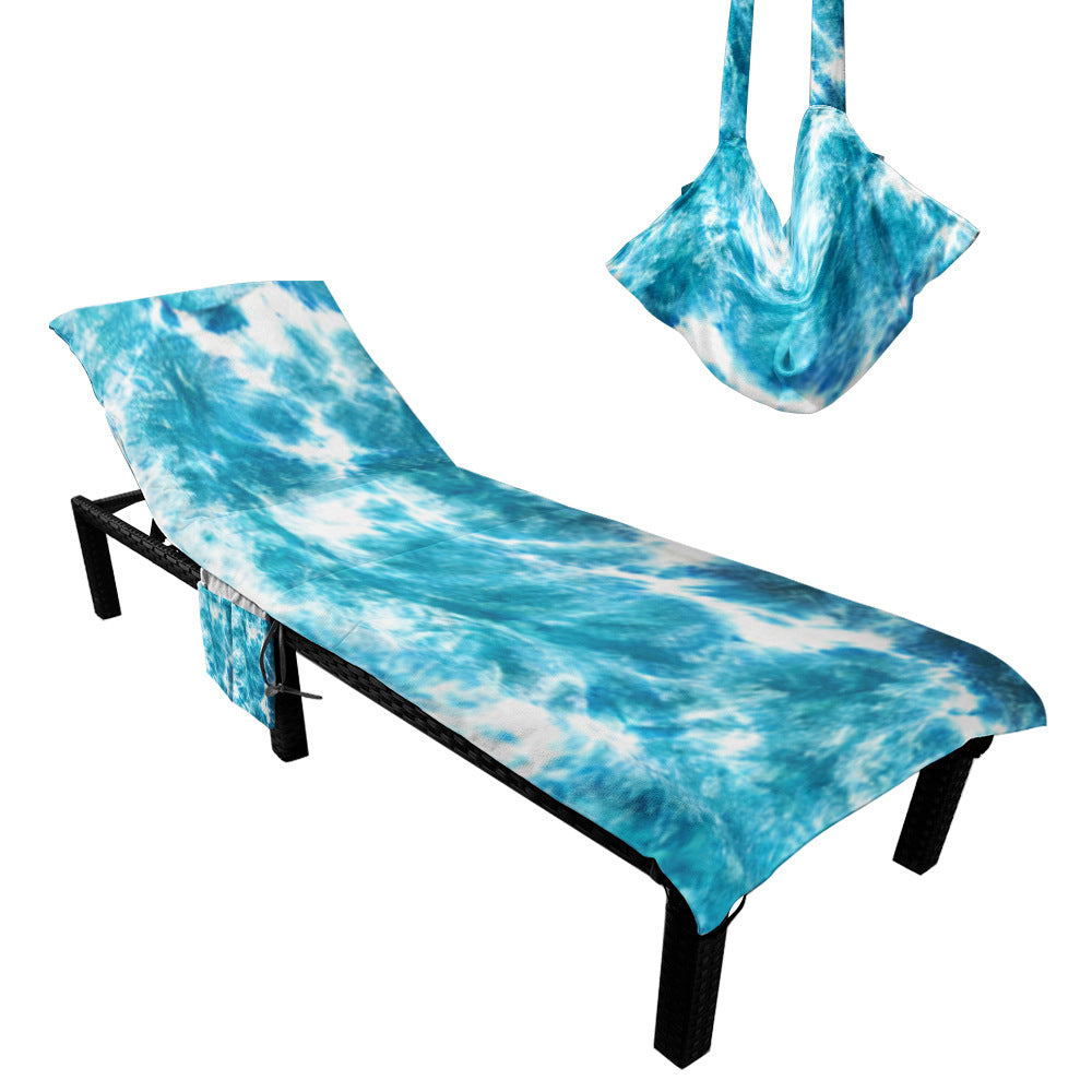 Lounge chair cushion with artistic TIE-DYE design Bowlift