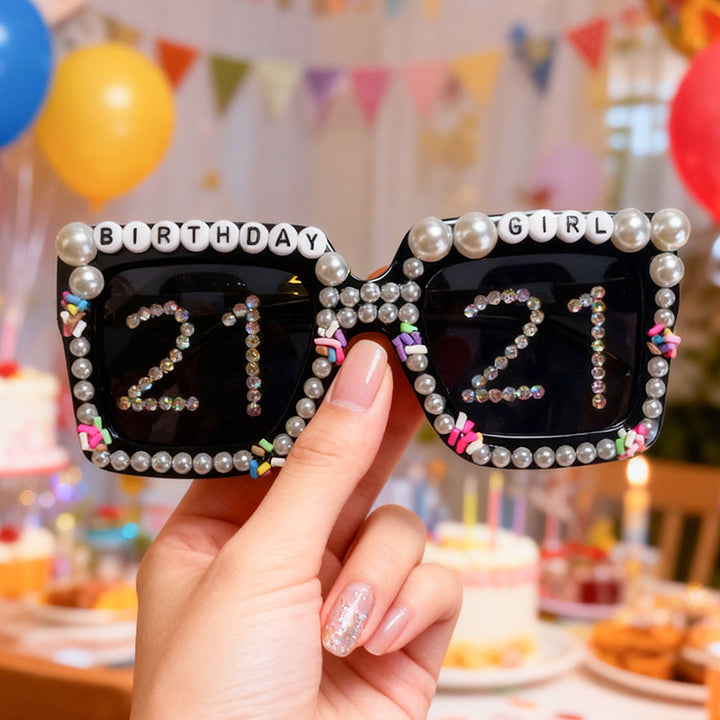 Birthday Celebration Themed Sunglasses Bowlift