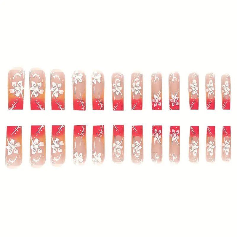 Vibrant Gradient Press-On Nail Art Set Bowlift