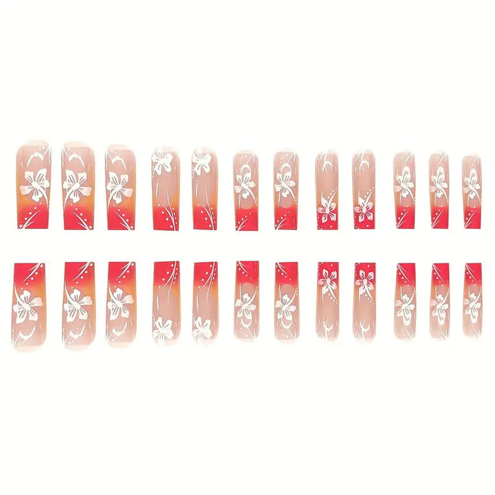 Vibrant Gradient Press-On Nail Art Set Bowlift