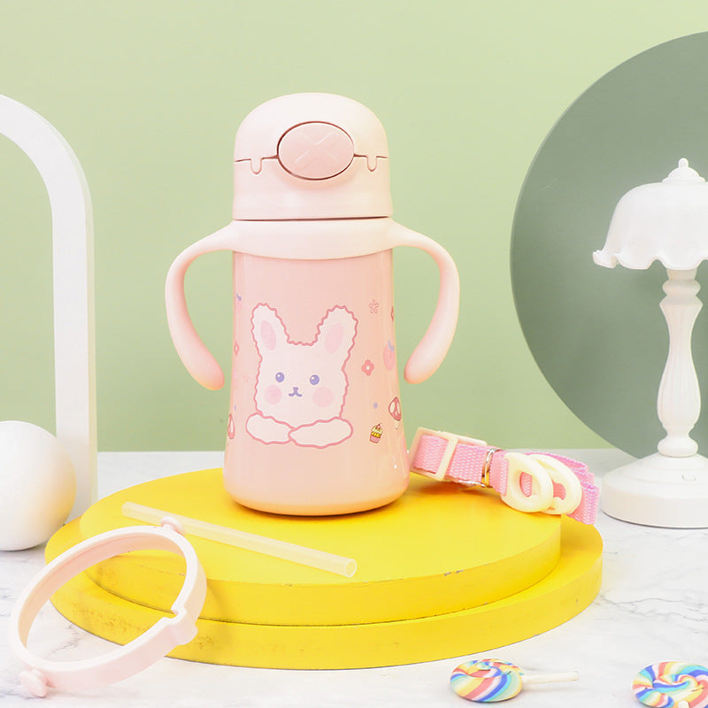 Ladies Insulated Children’s Water Bottle in Playful Animal Design Bowlift