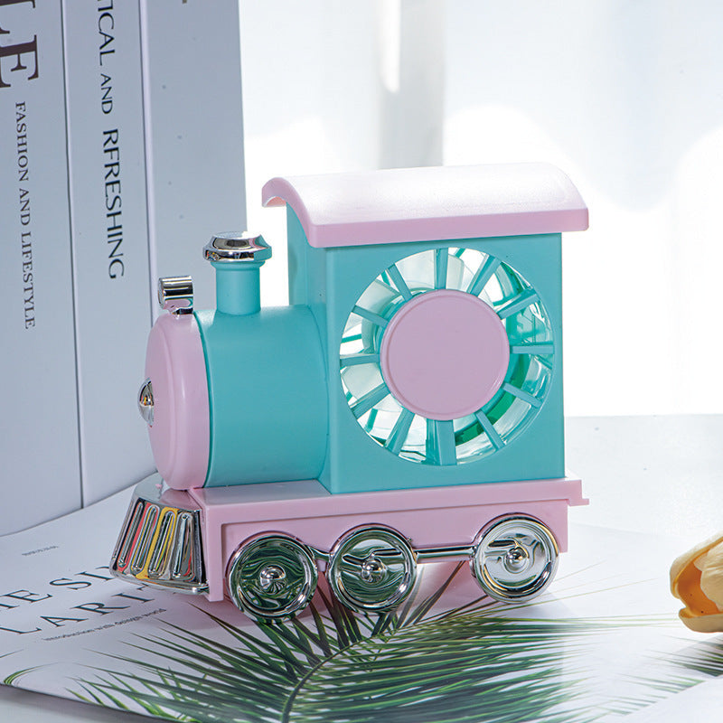 Ladies creative table fan in train design Bowlift