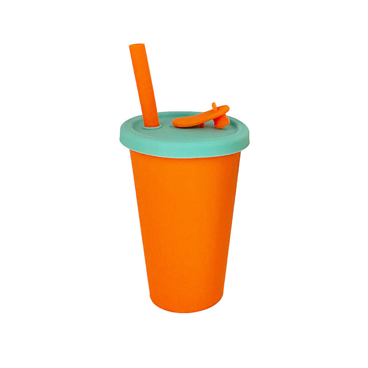 Women Silicone Drink Cup with Lid and Straw Bowlift