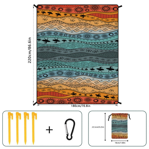 Geometric Print Tapestry Bowlift