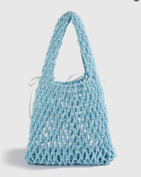 Hand-knotted tote bag made of natural cotton Bowlift