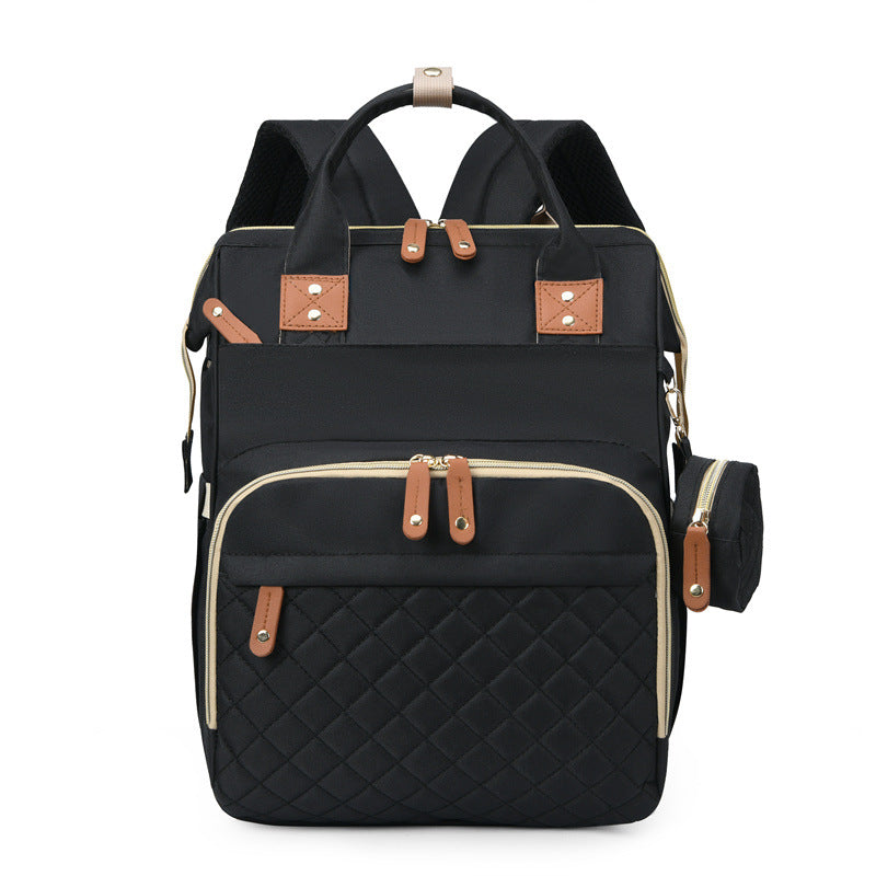 Versatile Multi-Pocket Quilted Backpack Bowlift