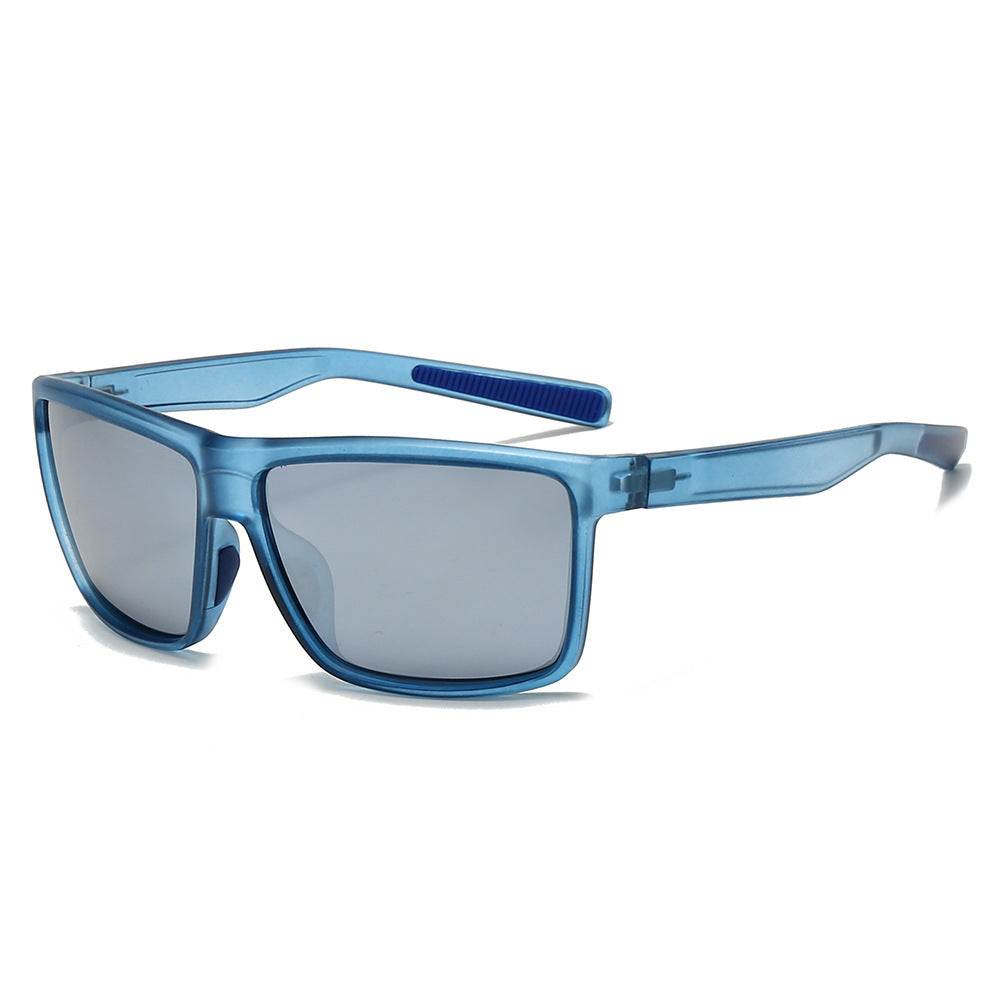 Men's sporty sunglasses with highly reflective lenses and elastic frame Bowlift