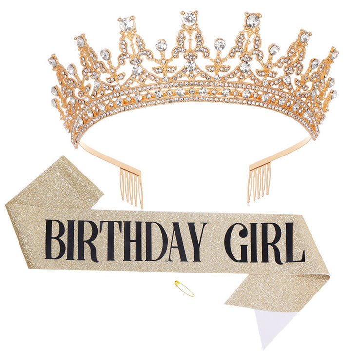 Women's Sparkling Crown and Sash Set Bowlift