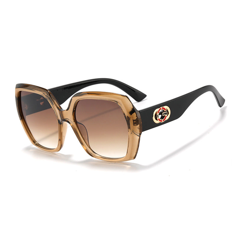 Bold Oversized Hexagonal Sunglasses