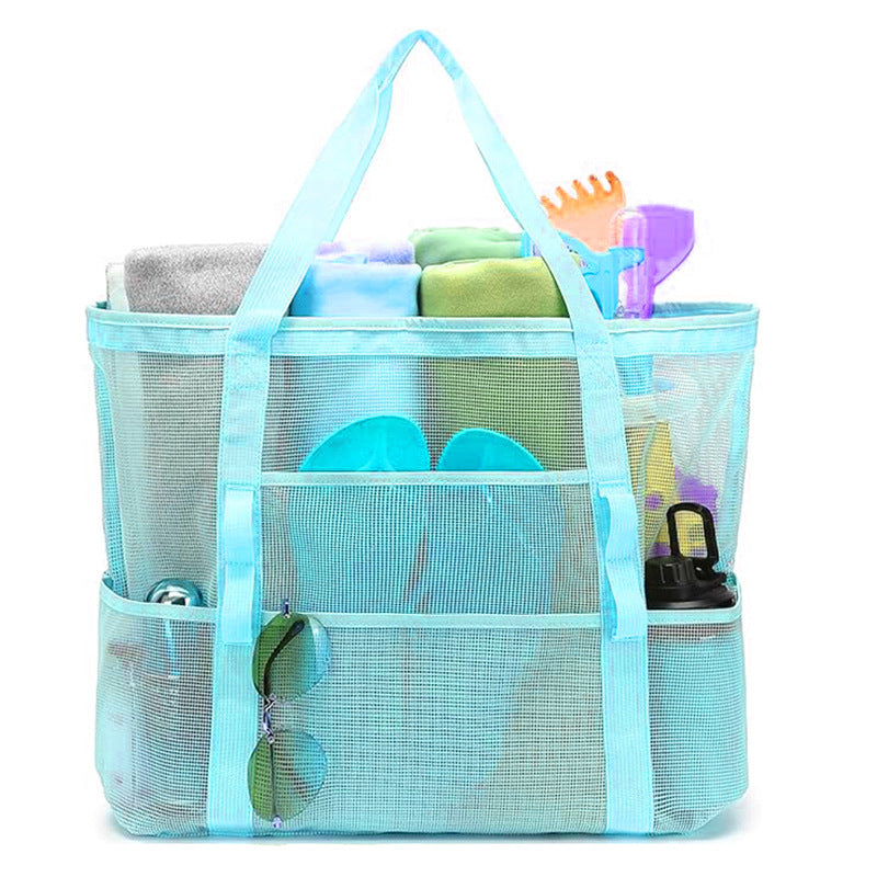 Practical Beach Tote Bag Made of Breathable Mesh Material Bowlift
