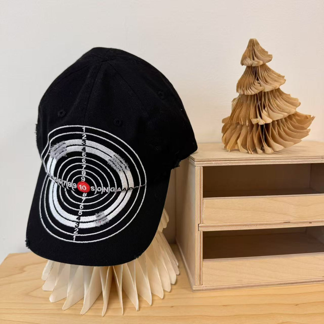 Men's Distressed Graphic Baseball Cap Bowlift