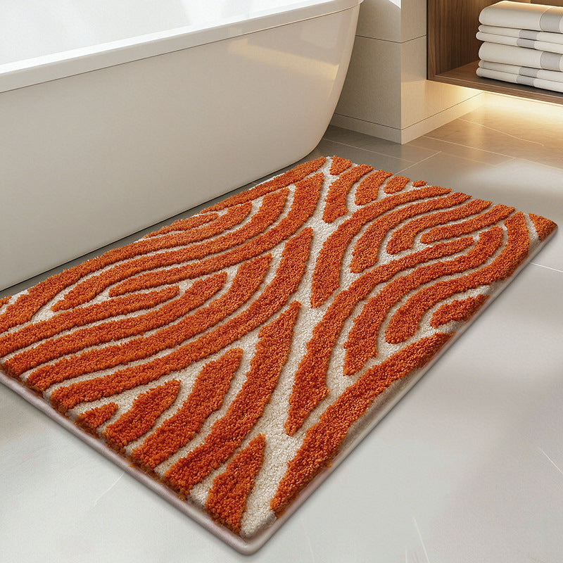 Plush Textured Bathroom Bath Mat Bowlift