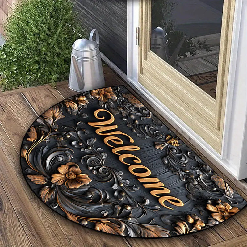 Dragonfly-Themed Decorative Bath Mat