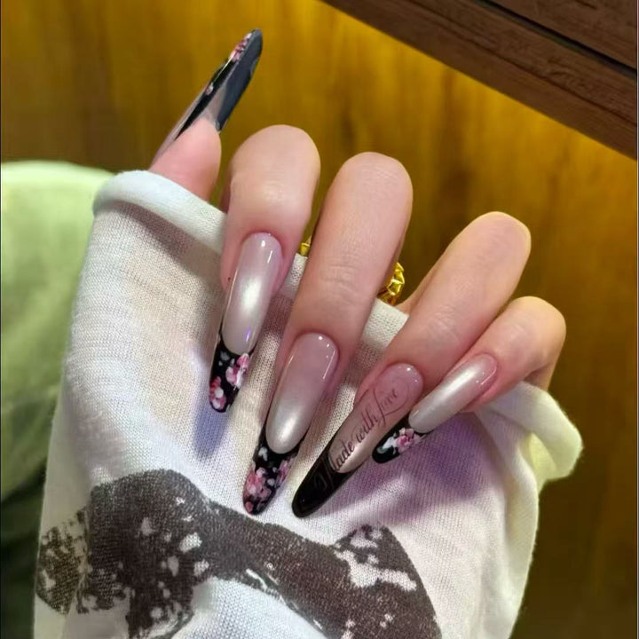 Artistic Long Stiletto Nail Enhancements Bowlift