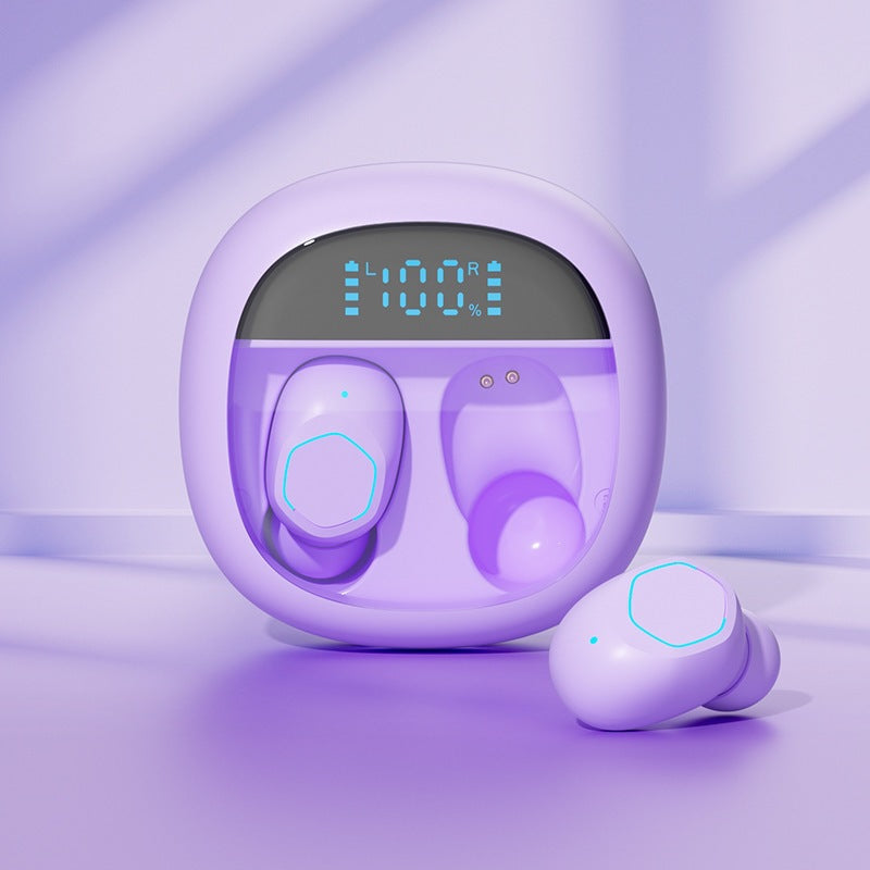 Wireless In-Ear Headphones with Intelligent Battery Indicator and Ergonomic Design Bowlift