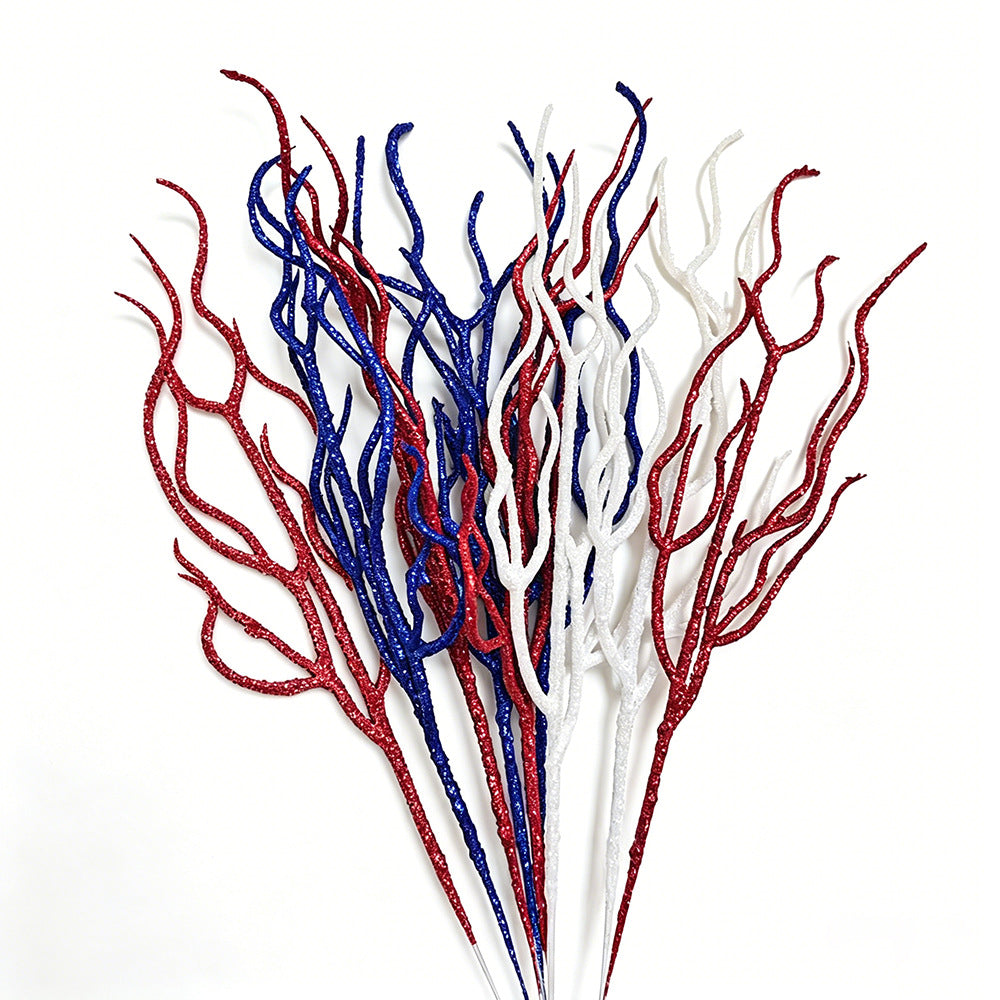 Unisex nan glittering decorative branches made of plastic flexible decoration stems for vase Bowlift