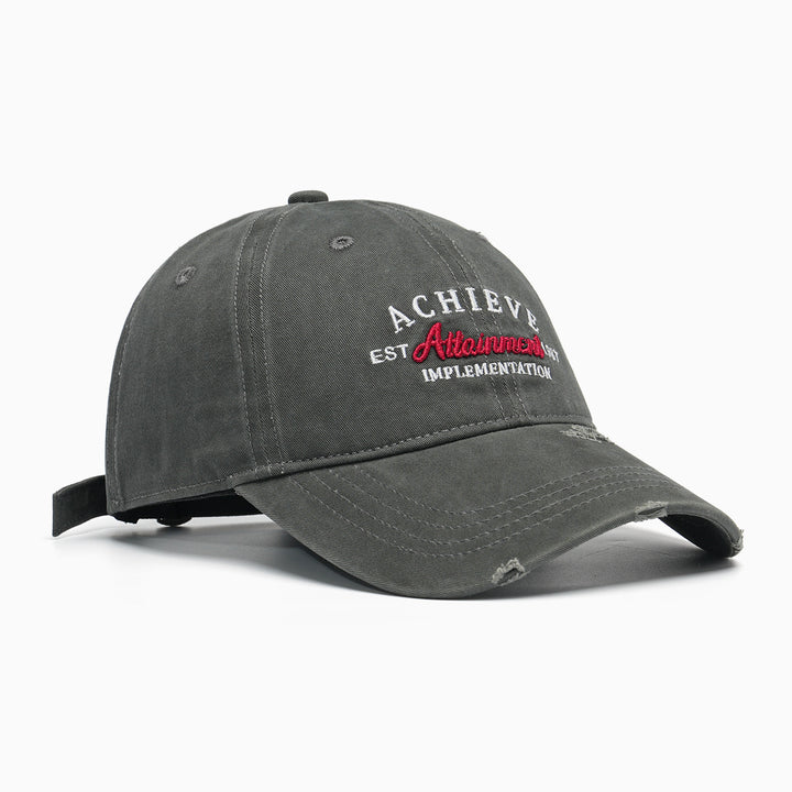 Ladies Vintage Baseball Cap with Embroidery Bowlift