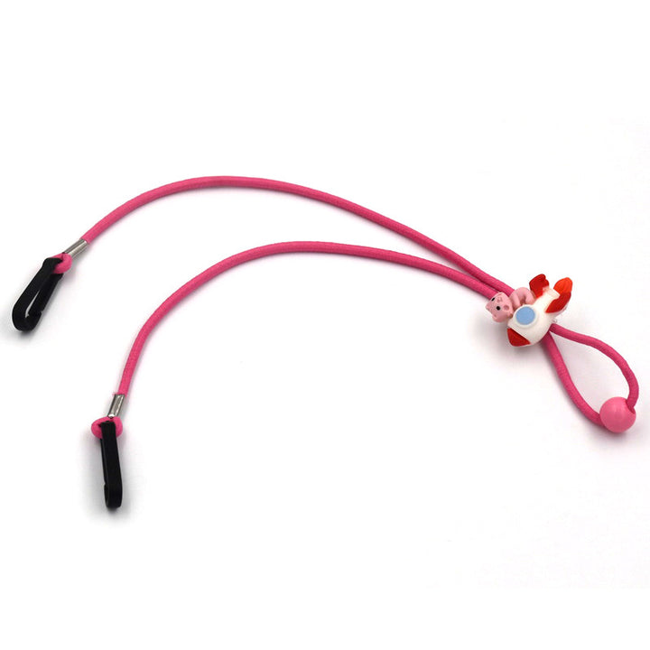 Adjustable Eyewear Retainer with Decorative Bead Bowlift