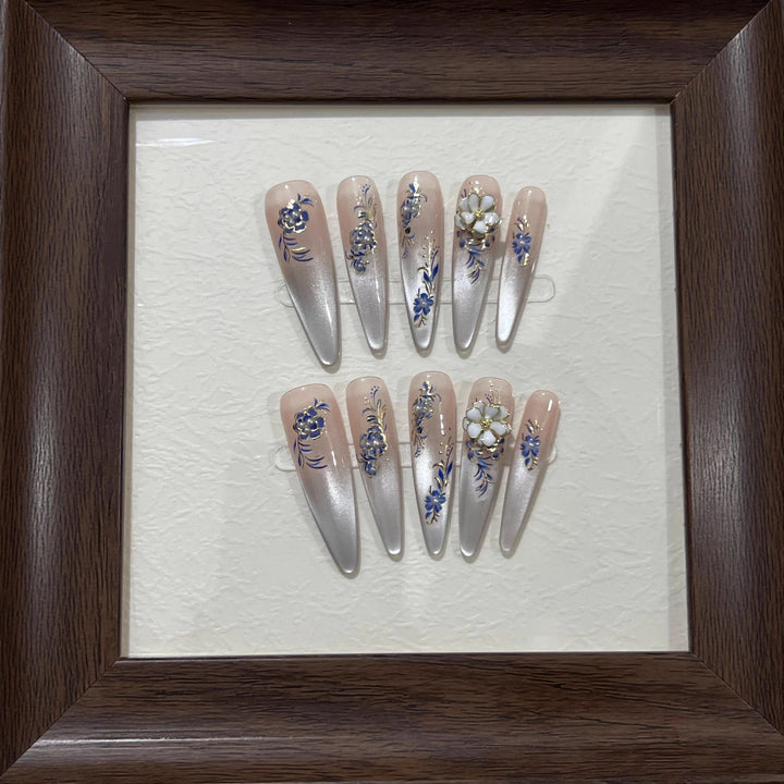 Elegant Floral Nail Art Tips Bowlift