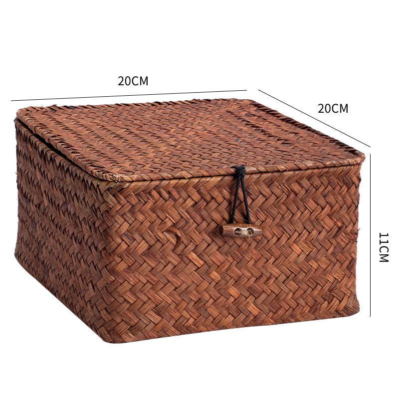 Handmade Woven Storage Cube Bowlift