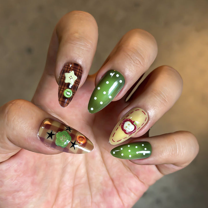 Artistic Decorative Press-On Nails Bowlift